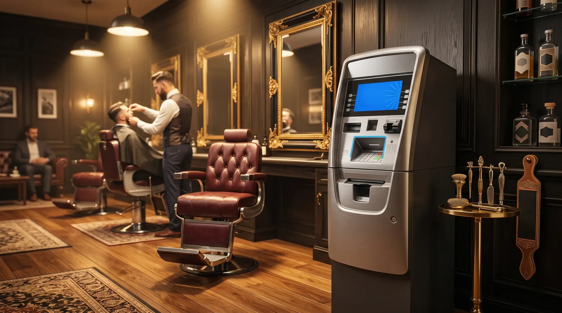 Barbershops ATM placement environment