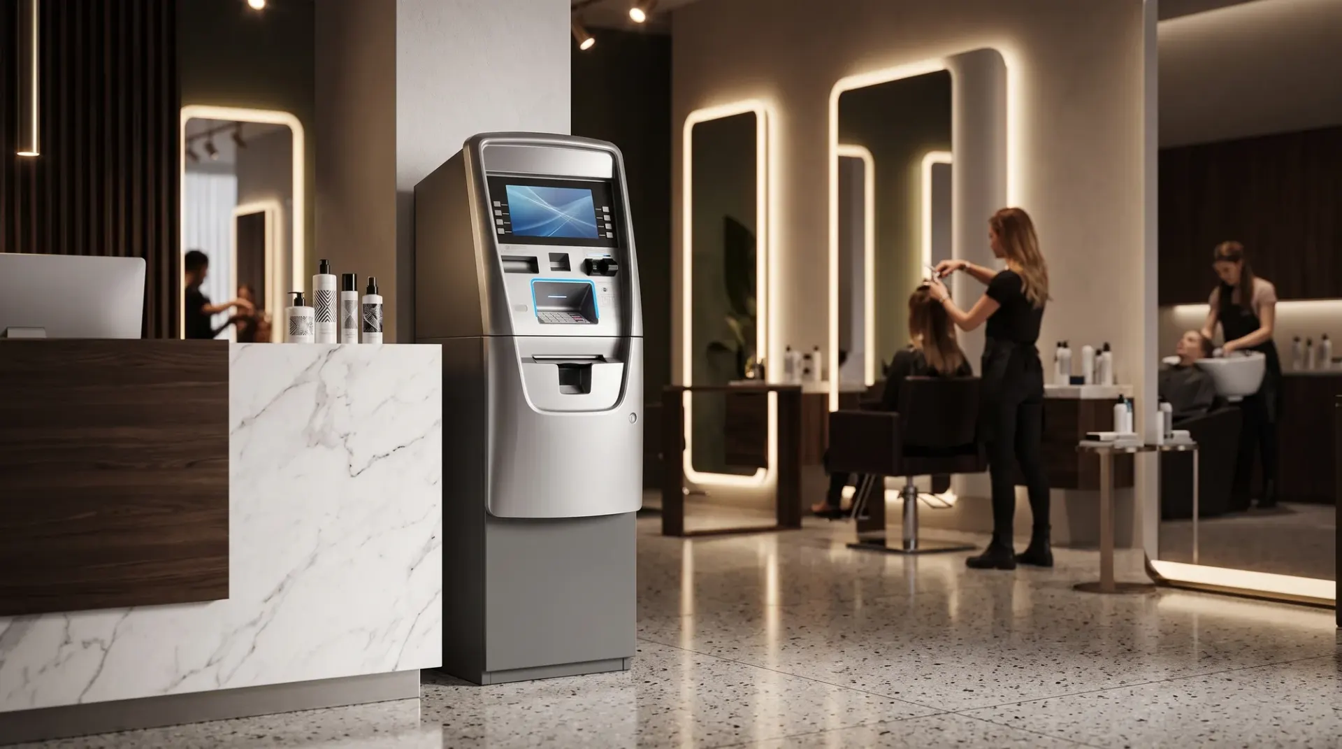 Hair salons ATM placement environment